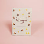 Potträningsdagbok för barn med illustrationer.